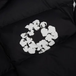 Denim Tears Cotton Wreath Black Puffer Jacket< Coats & Jackets