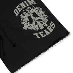Denim Tears Denim University Black Sweat Shorts< Shorts