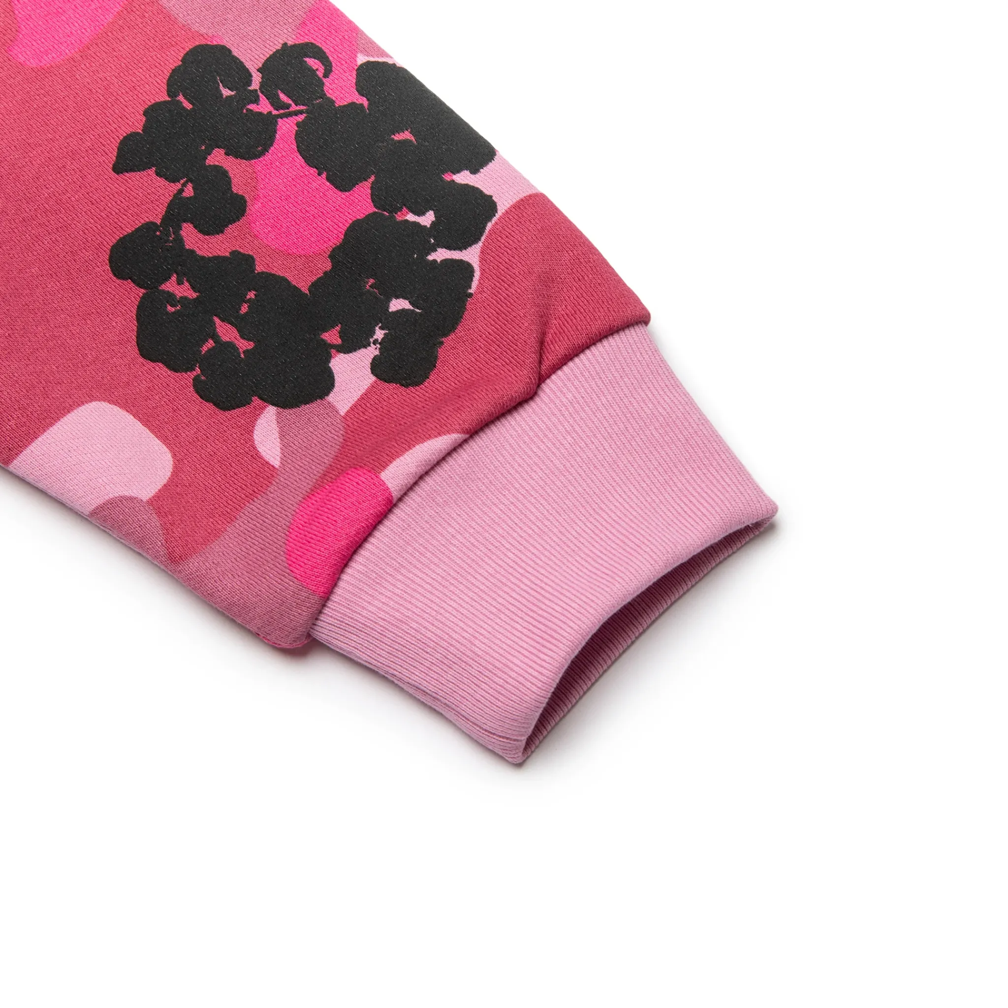 Denim Tears Pink Camo Cotton Wreath Zip-Up Hoodie< Sweatshirts & Hoodies
