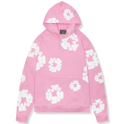 Denim Tears The Cotton Wreath Pink Hoodie< Sweatshirts & Hoodies