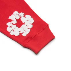 Denim Tears The Cotton Wreath Long-Sleeve Red T Shirt< T-shirts