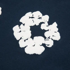 Denim Tears The Cotton Wreath Long-Sleeve Navy T Shirt< T-shirts