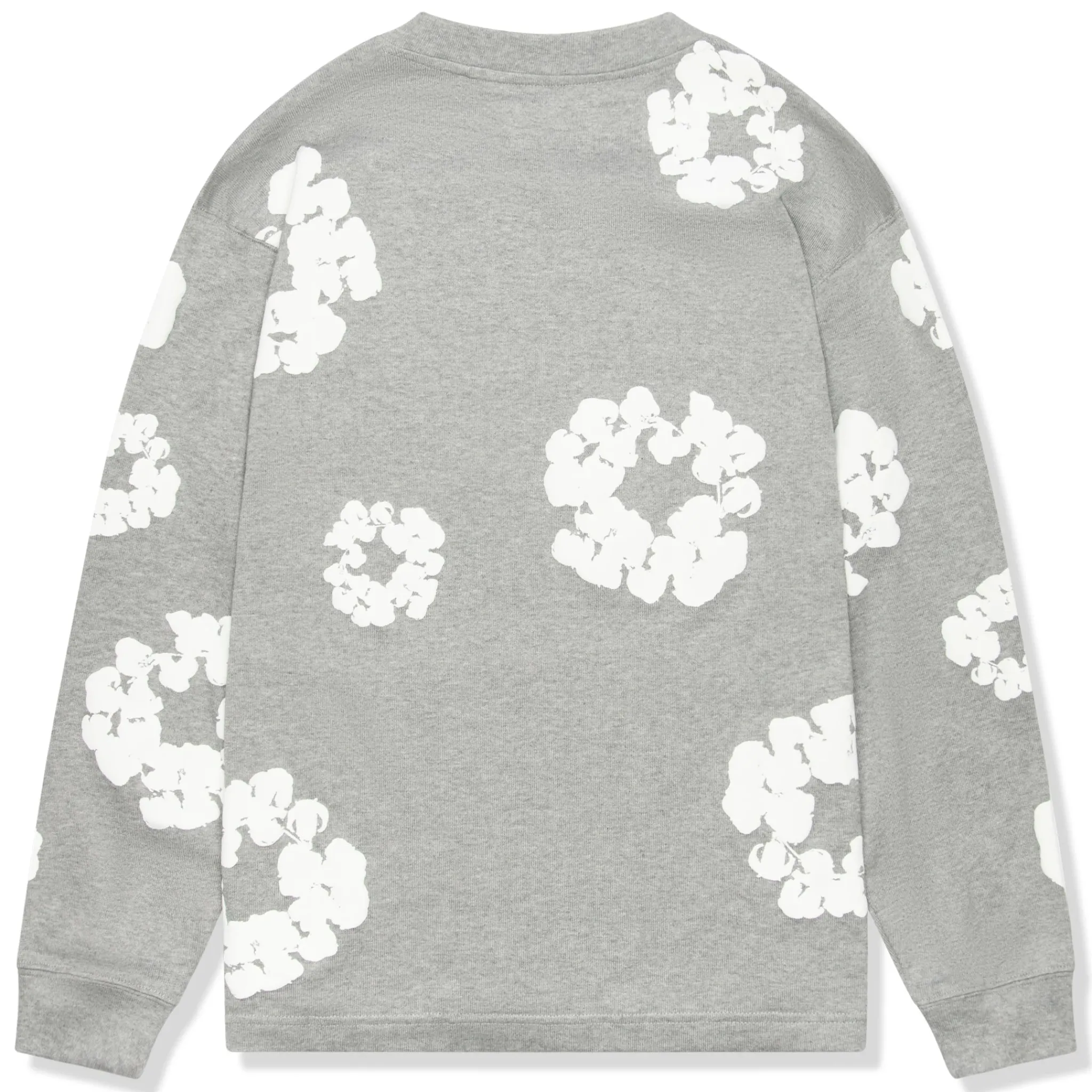 Denim Tears The Cotton Wreath Long-Sleeve Grey T Shirt< T-shirts