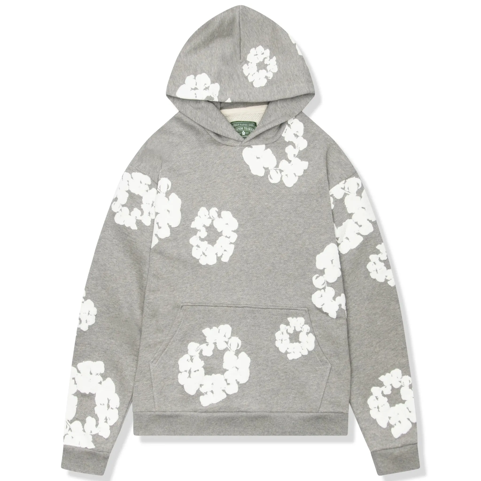 Denim Tears The Cotton Wreath Grey Hoodie< Matching Sets|Sweatshirts & Hoodies
