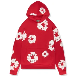 Denim Tears The Cotton Wreath Red Hoodie< Matching Sets|Sweatshirts & Hoodies