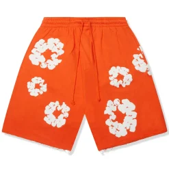 Denim Tears The Cotton Wreath Orange Shorts< Shorts