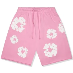 Denim Tears The Cotton Wreath Pink Shorts< Shorts
