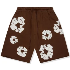 Denim Tears The Cotton Wreath Brown Shorts< Shorts
