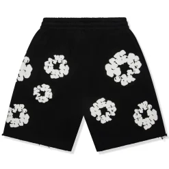 Denim Tears The Cotton Wreath Black Shorts< Shorts