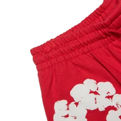 Denim Tears The Cotton Wreath Red Shorts< Shorts
