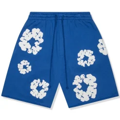 Denim Tears The Cotton Wreath Royal Blue Shorts< Shorts