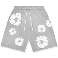Denim Tears The Cotton Wreath Grey Shorts< Shorts