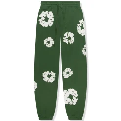 Denim Tears The Cotton Wreath Green Sweatpants< Bottoms|Matching Sets