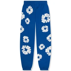 Denim Tears The Cotton Wreath Royal Blue Sweatpants< Bottoms|Matching Sets