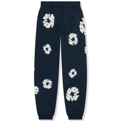 Denim Tears The Cotton Wreath Navy Sweatpants< Bottoms|Matching Sets