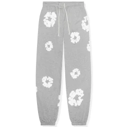 Denim Tears The Cotton Wreath Grey Sweatpants< Bottoms|Matching Sets
