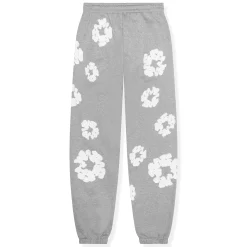 Denim Tears The Cotton Wreath Grey Sweatpants< Bottoms|Matching Sets