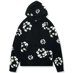 Denim Tears x CPFM Cactus Tears Wreath Black Hoodie< Matching Sets|Sweatshirts & Hoodies
