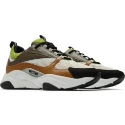 Dior B22 Brown Lime Green Trainer< Designer Trainers