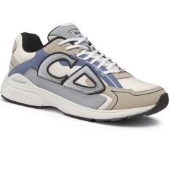 Dior B30 Cream Beige Blue Grey Trainer< Designer Trainers