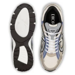 Dior B30 Cream Beige Blue Grey Trainer< Designer Trainers