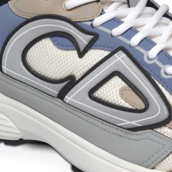 Dior B30 Cream Beige Blue Grey Trainer< Designer Trainers