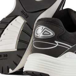Dior B30 Mesh Black White Trainer< Black Trainers|Designer Trainers