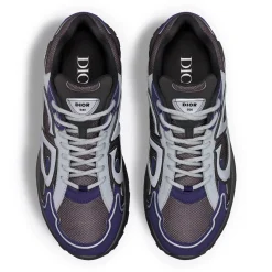 Dior B30 Mesh Blue Black Grey Trainer< Black Trainers|Designer Trainers