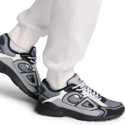 Dior B30 Mesh Blue Grey White Black Trainer< Designer Trainers