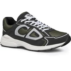 Dior B30 Mesh Deep Green Black Trainer< Designer Trainers
