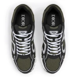 Dior B30 Mesh Deep Green Black Trainer< Designer Trainers
