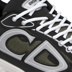 Dior B30 Mesh Deep Green Black Trainer< Designer Trainers