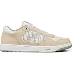Dior B27 Oblique Galaxy Beige White Low Top Sneaker< Designer Trainers