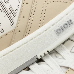 Dior B27 Oblique Galaxy Beige White Low Top Sneaker< Designer Trainers