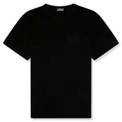Dior CD Étoile Embroidered Oversized Black T Shirt< T-shirts