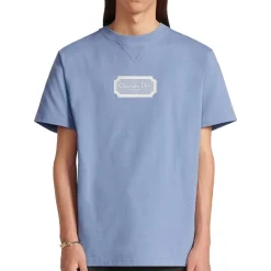 Dior 'Christian Couture' Relaxed Fit Blue T Shirt< T-shirts