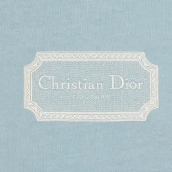 Dior Couture Relaxed Fit Cotton Azure Blue T Shirt< T-shirts