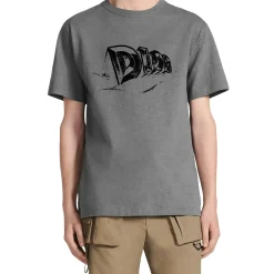 Dior Graffiti Grey T Shirt< T-shirts