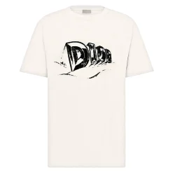 Dior Graffiti White T Shirt< T-shirts