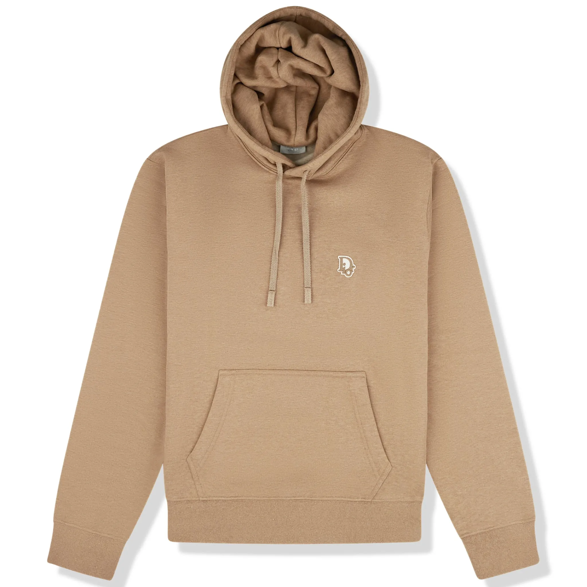 Dior Oblique Patch Cashmere And Wool Beige Hoodie< Sweatshirts & Hoodies