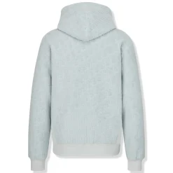 Dior Oblique Towelling Terry Cotton Relaxed Fit Blue Hoodie< Sweatshirts & Hoodies