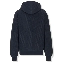Dior Oblique Towelling Terry Navy Hoodie< Sweatshirts & Hoodies