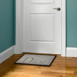 Dior Shut The Front Doormat Light Brown 70x40cm< Rugs & Mats|Designer Home Accessories