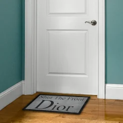 Project Crepslocker Dior Shut The Front Dior Light Grey Doormat 70x40cm< Rugs & Mats|Designer Home Accessories
