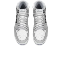 Dior x Air Jordan 1 High OG Grey Sneaker< Designer Trainers