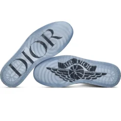 Dior x Air Jordan 1 High OG Grey Sneaker< Designer Trainers