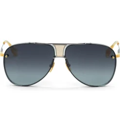 Dita Eyewear Decade Two DRX-2082 Palladium/Yellow Gold Sunglasses< Sunglasses