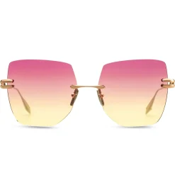 Dita Eyewear Embra Brushed Rose Gold Silver Sunglasses< Sunglasses