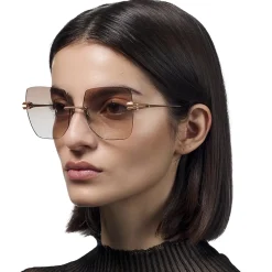 Dita Eyewear Embra Brushed Rose Gold Silver Sunglasses< Sunglasses