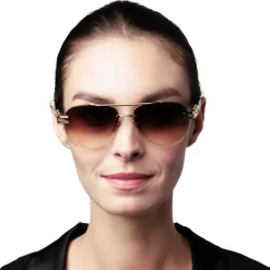 Dita Eyewear Dita Grand-Evo One DTS138-A-02 White Gold Brown Sunglasses< Sunglasses